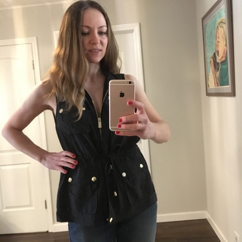 Black Vince Camuto Vest/Blouse